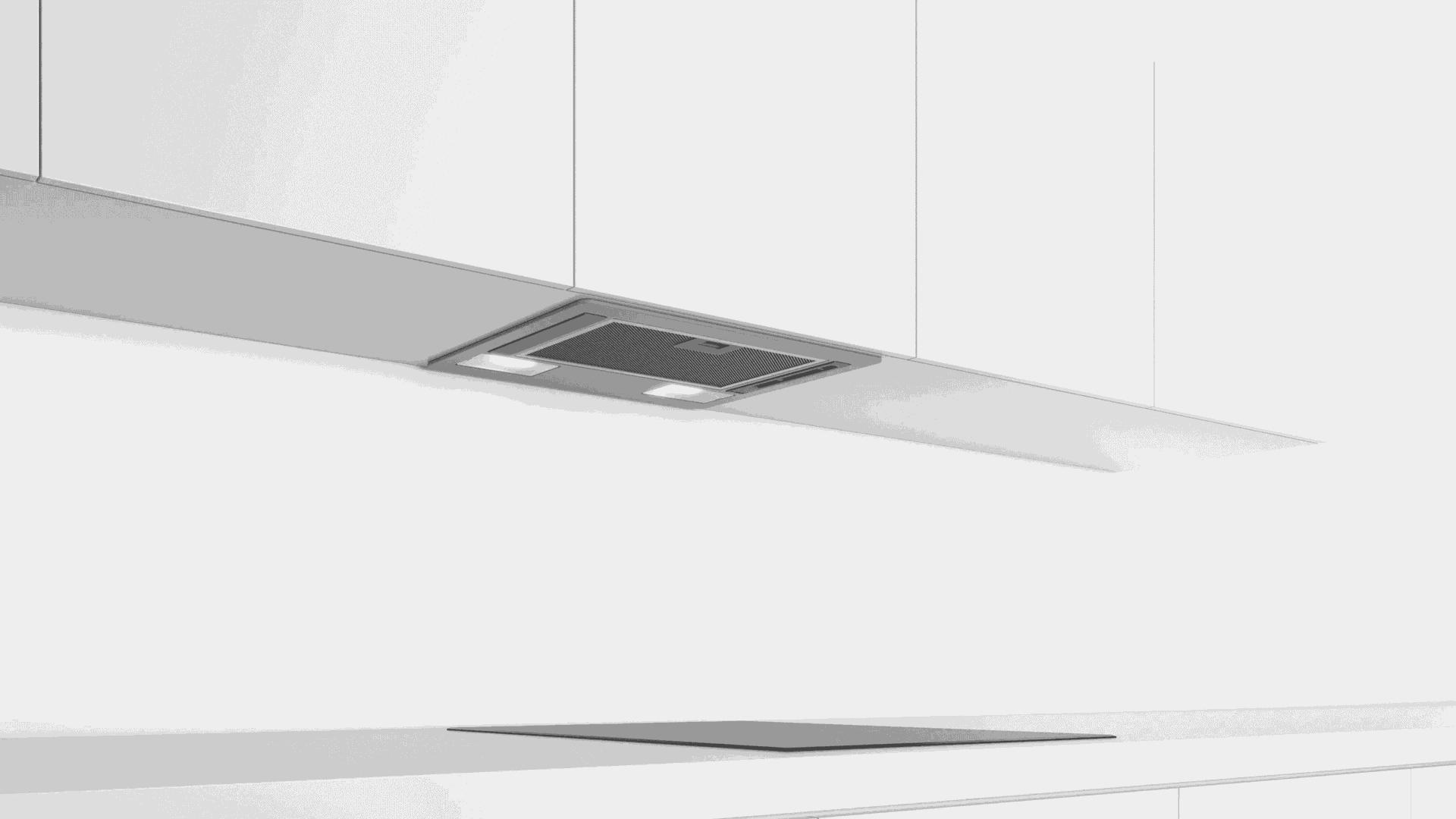 Bosch Canopy Cooker Hood 53cm Stainless Steel with LED Lights & Metal Filter