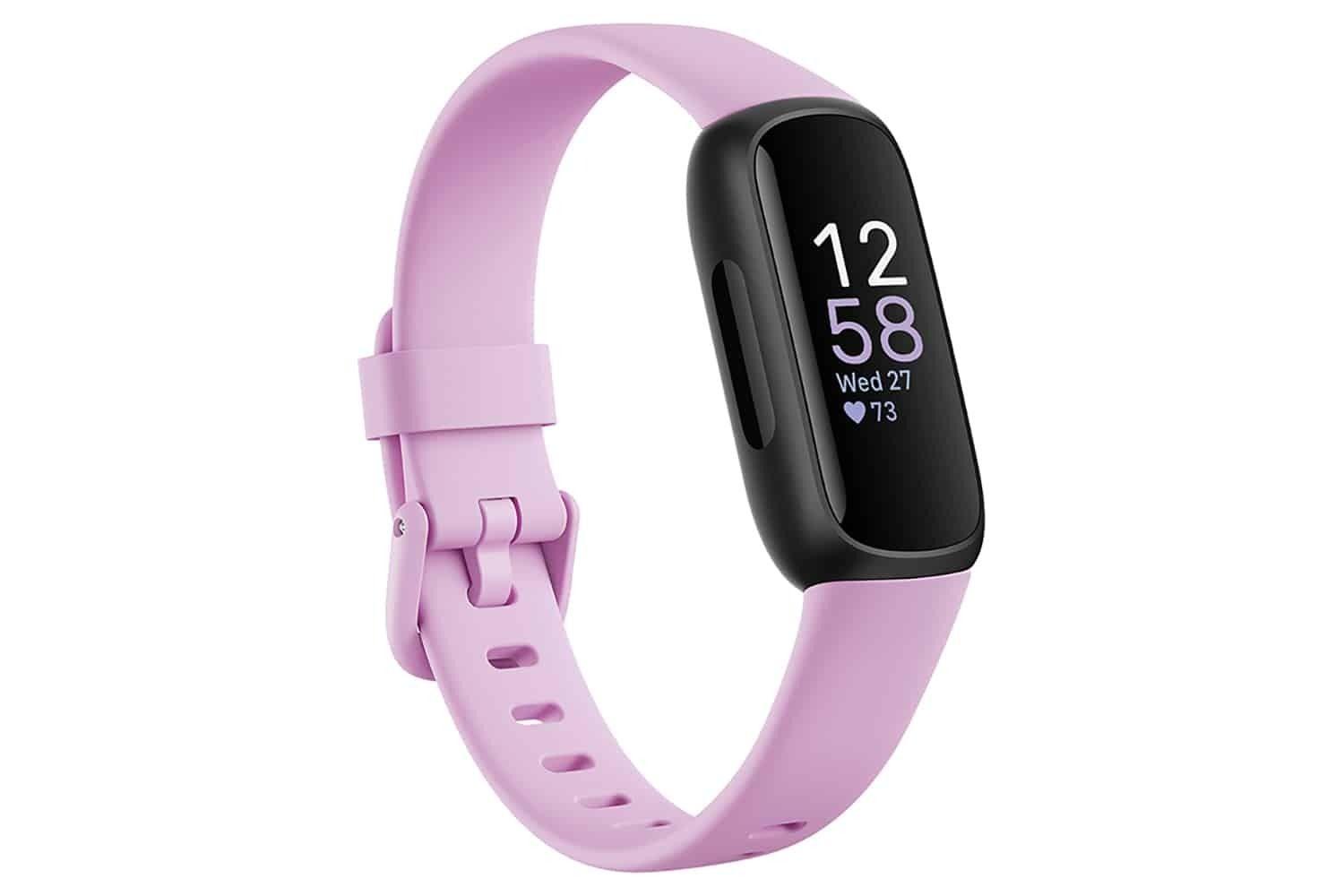 Fitbit Inspire 3 Fitness Tracker - Lilac Bliss / Black, Wristband, Display