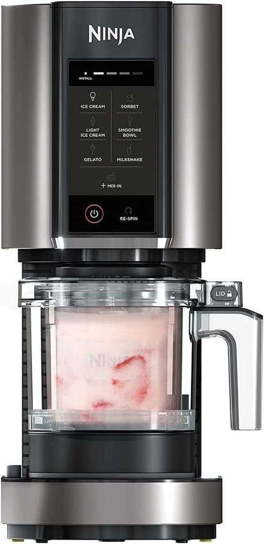 Ninja CREAMi Ice Cream & Frozen Dessert Maker - Black & Silver | 7 Programs, Ice Cream, Sorbet, Smoothie Bowl, Gelato, Milkshake, Light Ice Cream, Mix-In