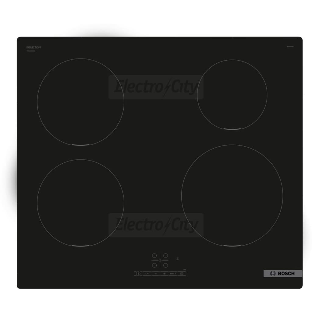 Bosch 60cm Black Induction Hob with 4 Cooking Zones & Touch Controls