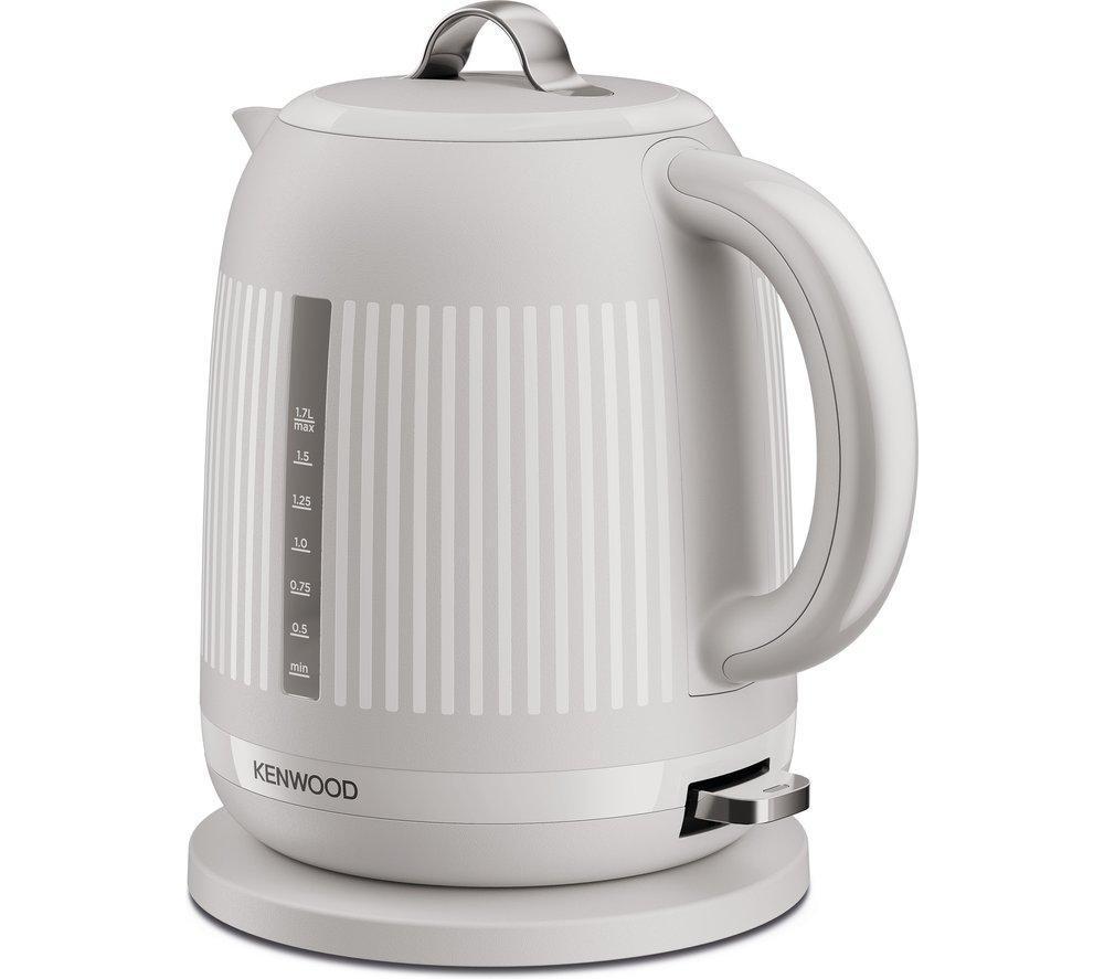 Kenwood Dawn 1.7L Electric Kettle Oatmeal Cream Striped Design Handle