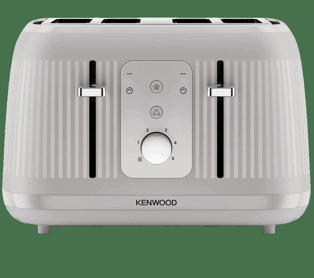 Kenwood Dawn 4 Slice Toaster Oatmeal Cream | 5 Browning Levels, Defrost Setting, Reheat Function, Hi-Rise Bread Lift, Cancel Function, Cord Storage, Removable Crumb Tray