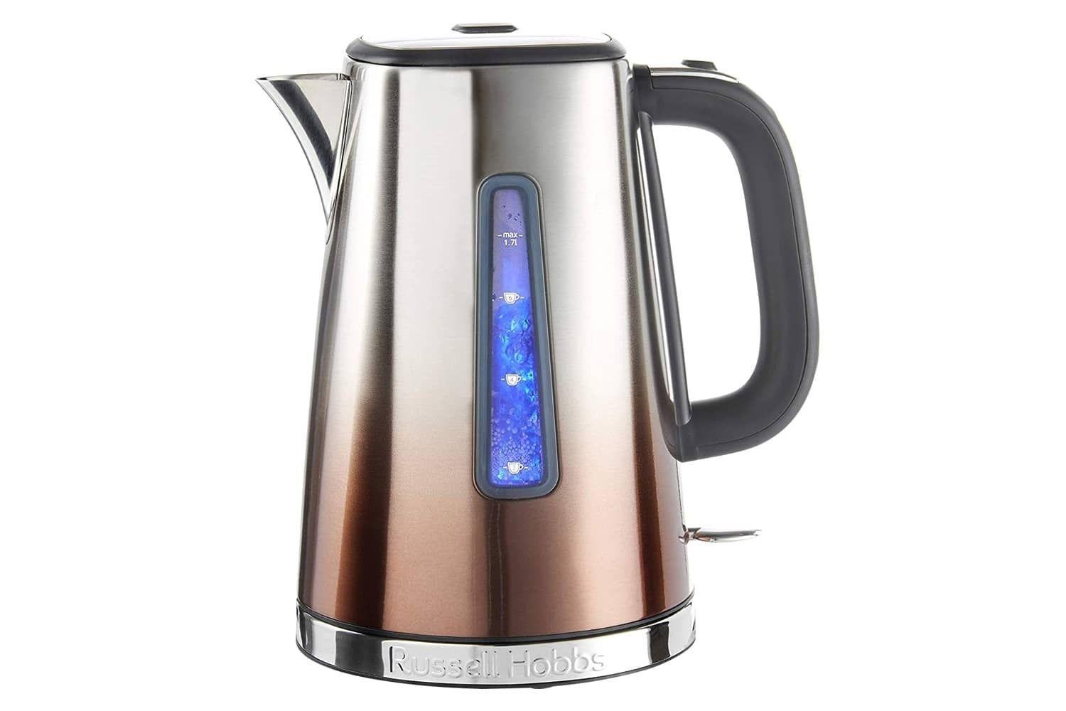 Russell Hobbs Eclipse Kettle Copper Sunset 1.7 Litre Rapid Boil Zone Illuminated Water Window