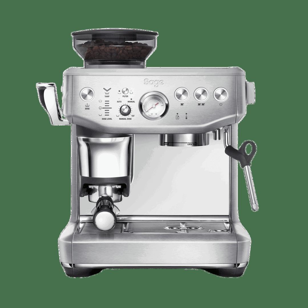 Sage Barista Express Impress Bean to Cup Coffee Machine - Stainless Steel, 25 Grind Settings, 9-bar Pressure, Steam Wand