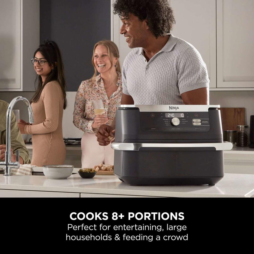 Ninja Foodi 10.4L Air Fryer | AF500UK | FlexDrawer, MegaZone, MAX CRISP, AIR FRY, ROAST, BAKE, REHEAT, DEHYDRATE, PROVE