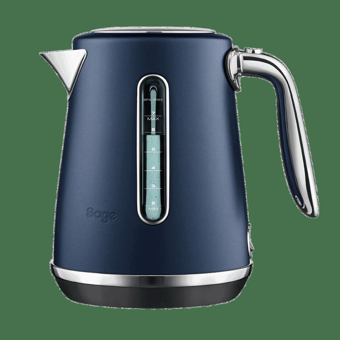 Sage Soft Top Luxe Electric Kettle Damson Blue 1.7L 2400W with Soft Top Lid, BPA Free, Cordless, 360 Degree Swivel Base, Stainless Steel Handle