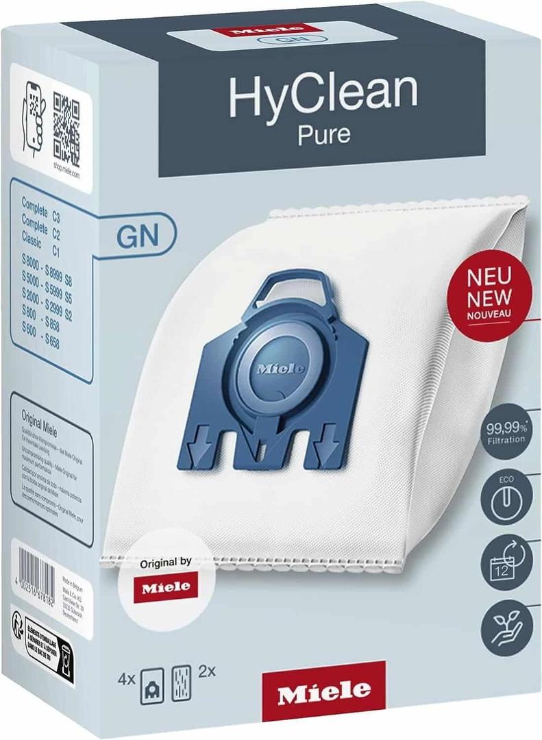 Miele HyClean Pure Dustbags | 4 Pack | 99.99% Filtration