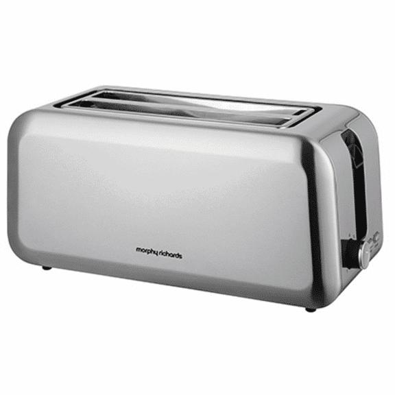 Morphy Richards 4 Slice Long Toaster - Brushed Steel, Stainless Steel