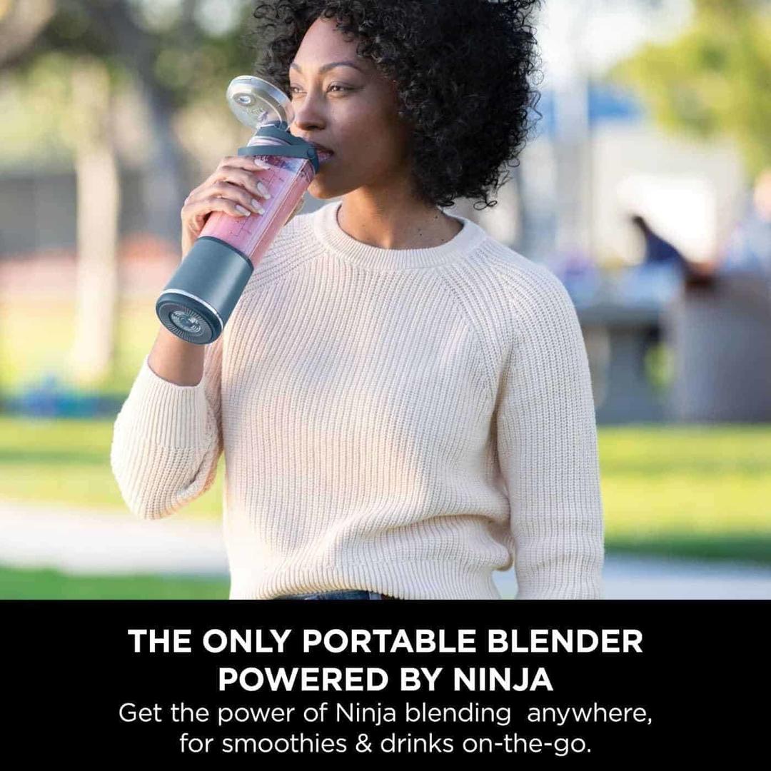 Ninja Blast Portable Blender - Blue, 530ml, Carry Handle, Start/Stop Button