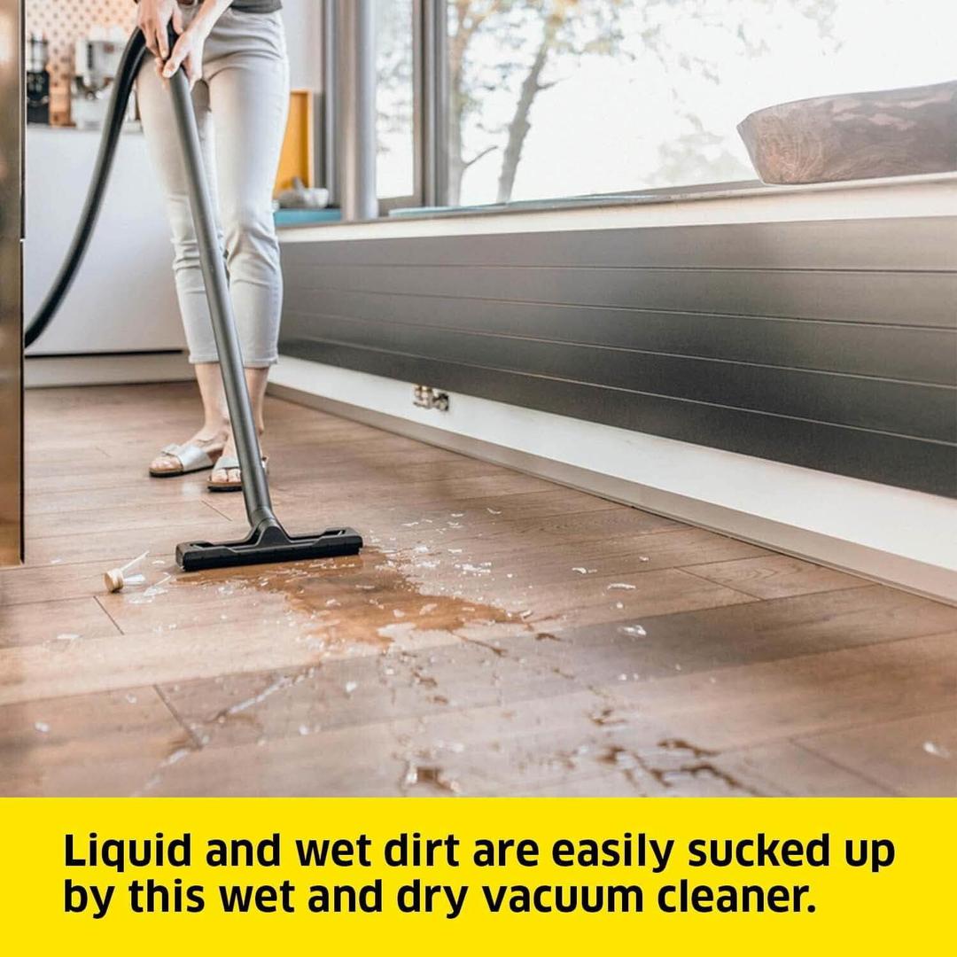 Karcher WD 3 Wet & Dry Vacuum Cleaner 1000W with Blower Function, Hose, Filter, Wheels