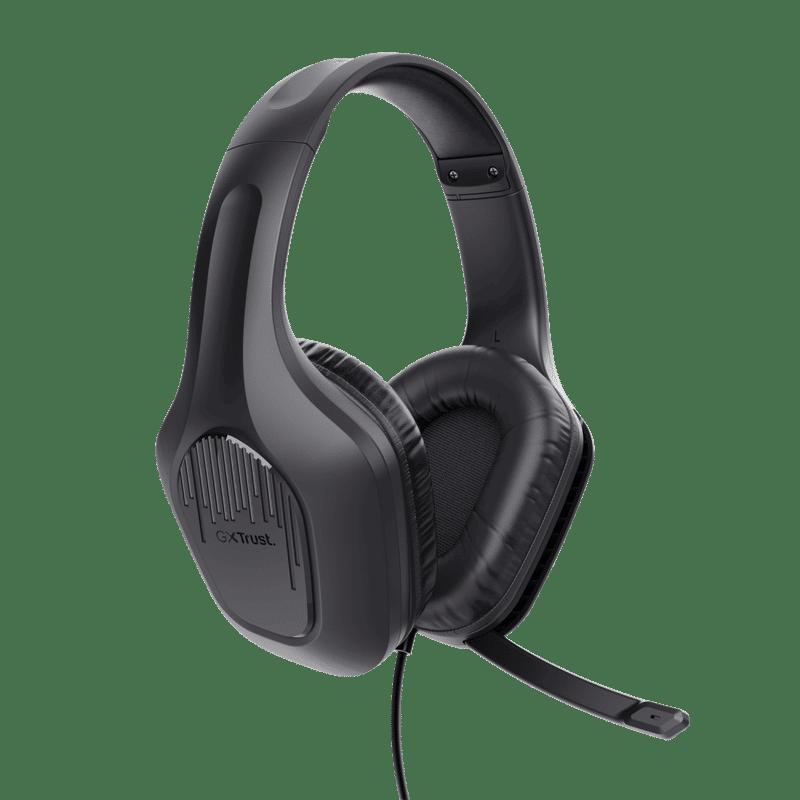 Trust GXT 415 Zirox Gaming Headset - Black, Over-ear, with Microphone