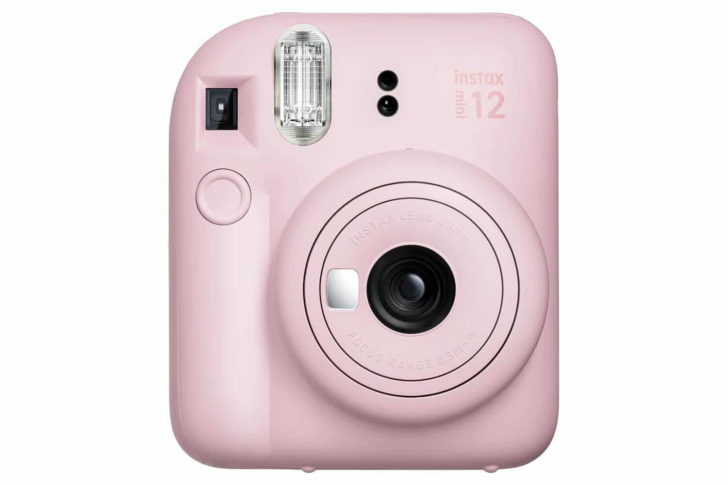 Fujifilm Instax Mini 12 Instant Camera - Blossom Pink with Flash & Lens