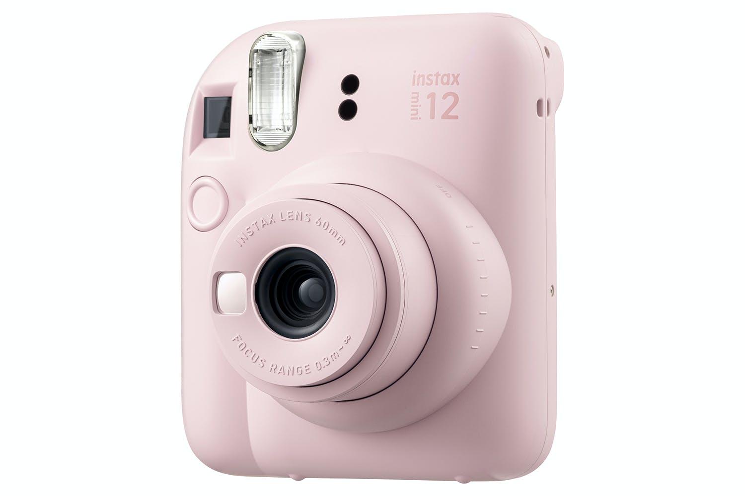 Fujifilm Instax Mini 12 Instant Camera - Blossom Pink with Flash & Lens