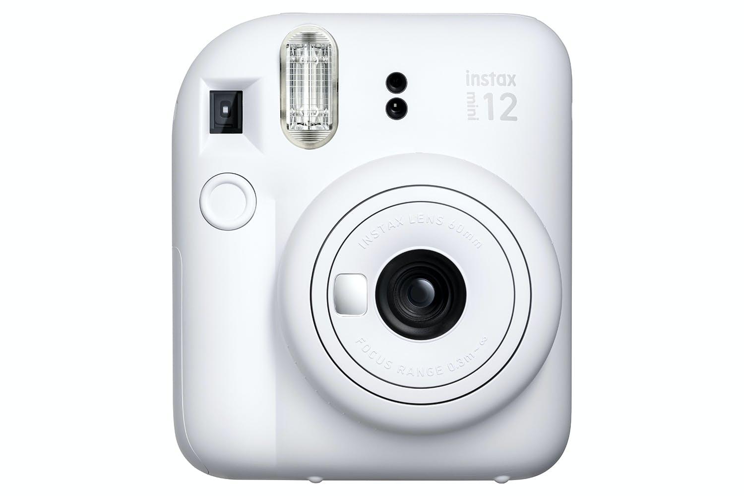 Fujifilm Instax Mini 12 Instant Camera - Clay White, Flash, Lens