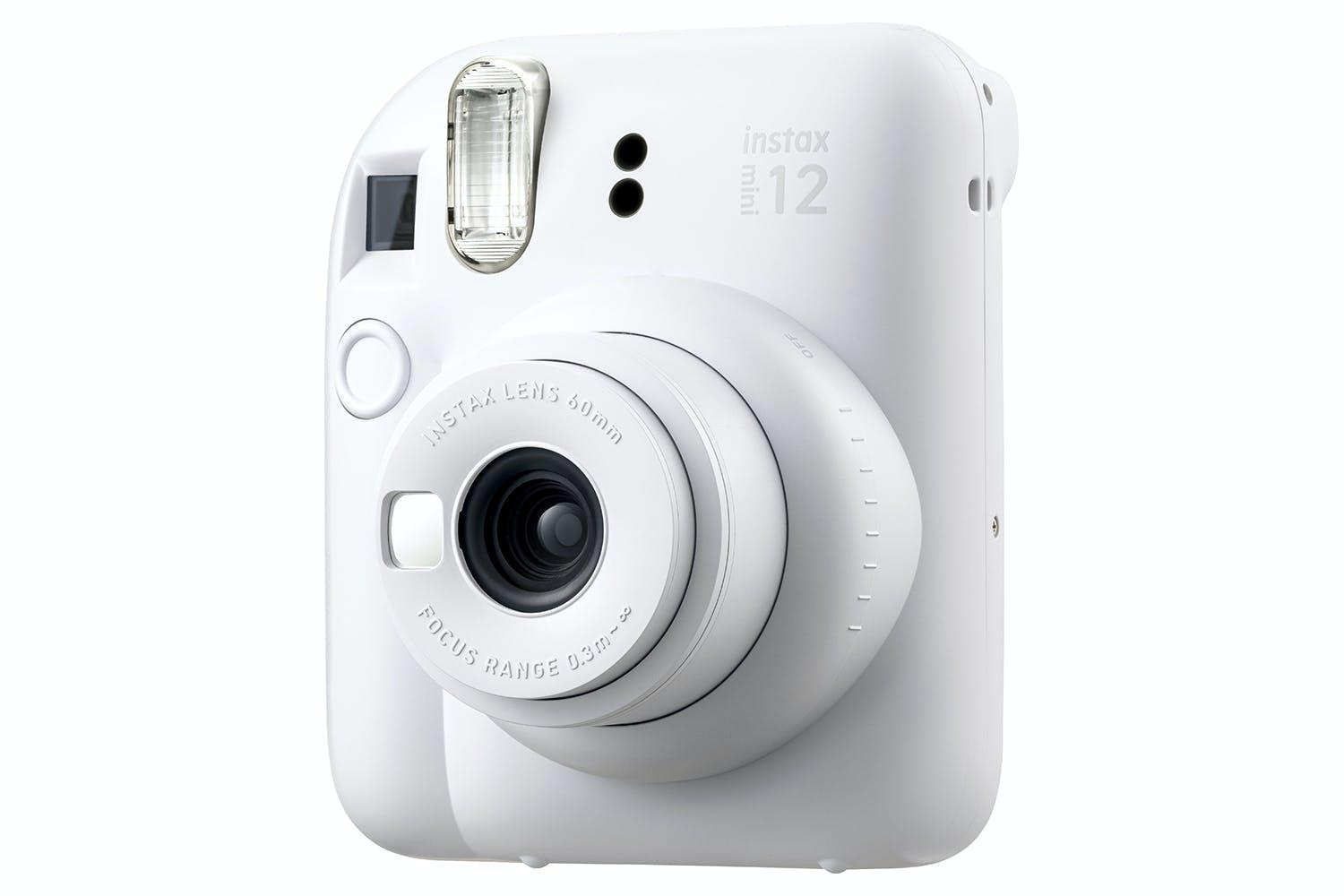 Fujifilm Instax Mini 12 Instant Camera - Clay White, Flash, Lens