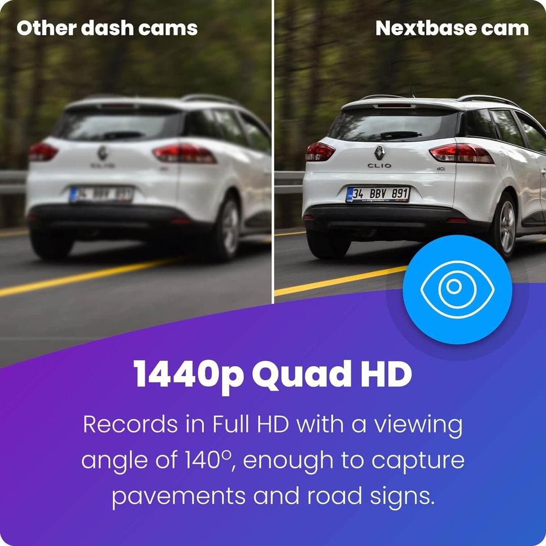 Nextbase 422GW Dash Cam with Amazon Alexa, Emergency SOS, 140 degree wide angle lens
