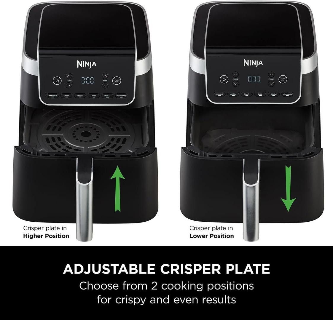 Ninja Max Pro 6.2L Air Fryer | Air Fry, Roast, Bake, Reheat, Dehydrate, Max Crisp
