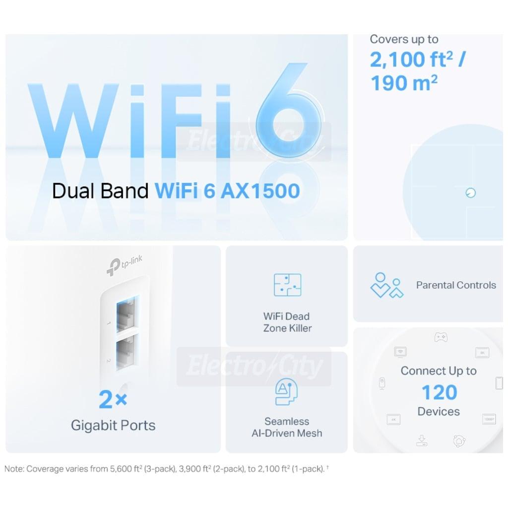 TP-Link Deco X10 Mesh Wi-Fi 6 System 2 Pack White