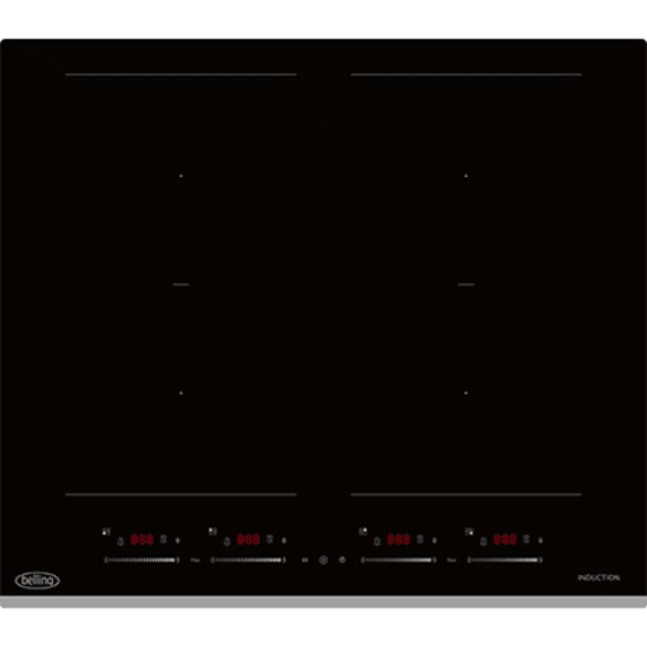Belling Induction Hob 60cm 4 Zone Black Touch Control