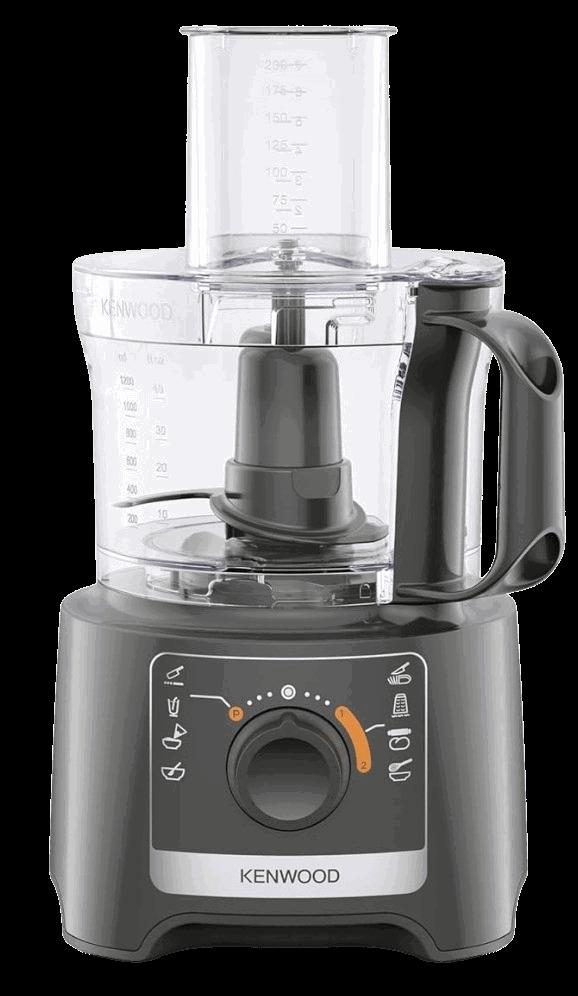 Kenwood Food Processor with Blender, Grey, Speed Settings, Measuring Scale