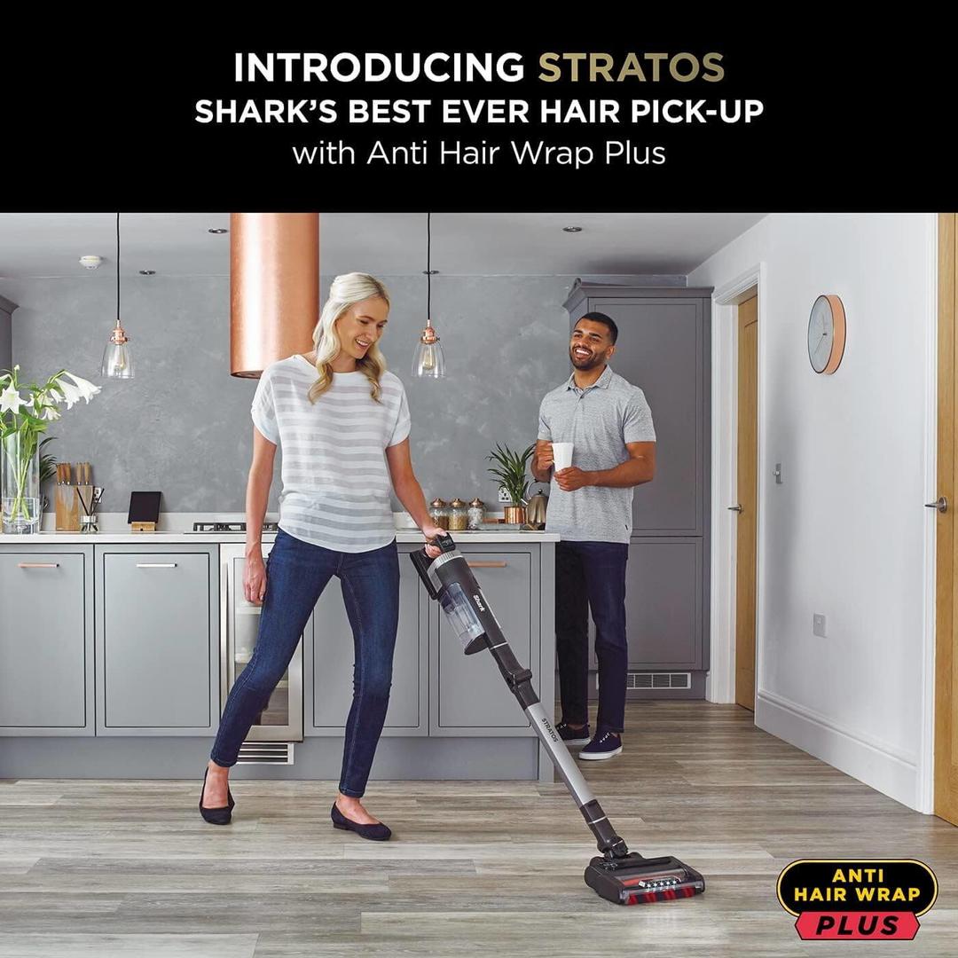 Shark Stratos Anti Hair Wrap Plus Pet Pro Cordless Vacuum Cleaner - Double Battery, Free Delivery, Pet Hair Removal