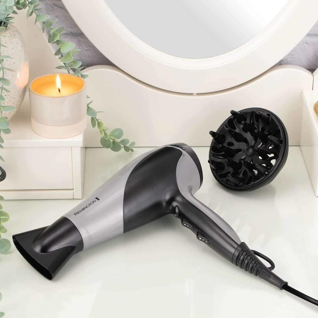 Remington Ionic Hairdryer 2200W - Black & Grey