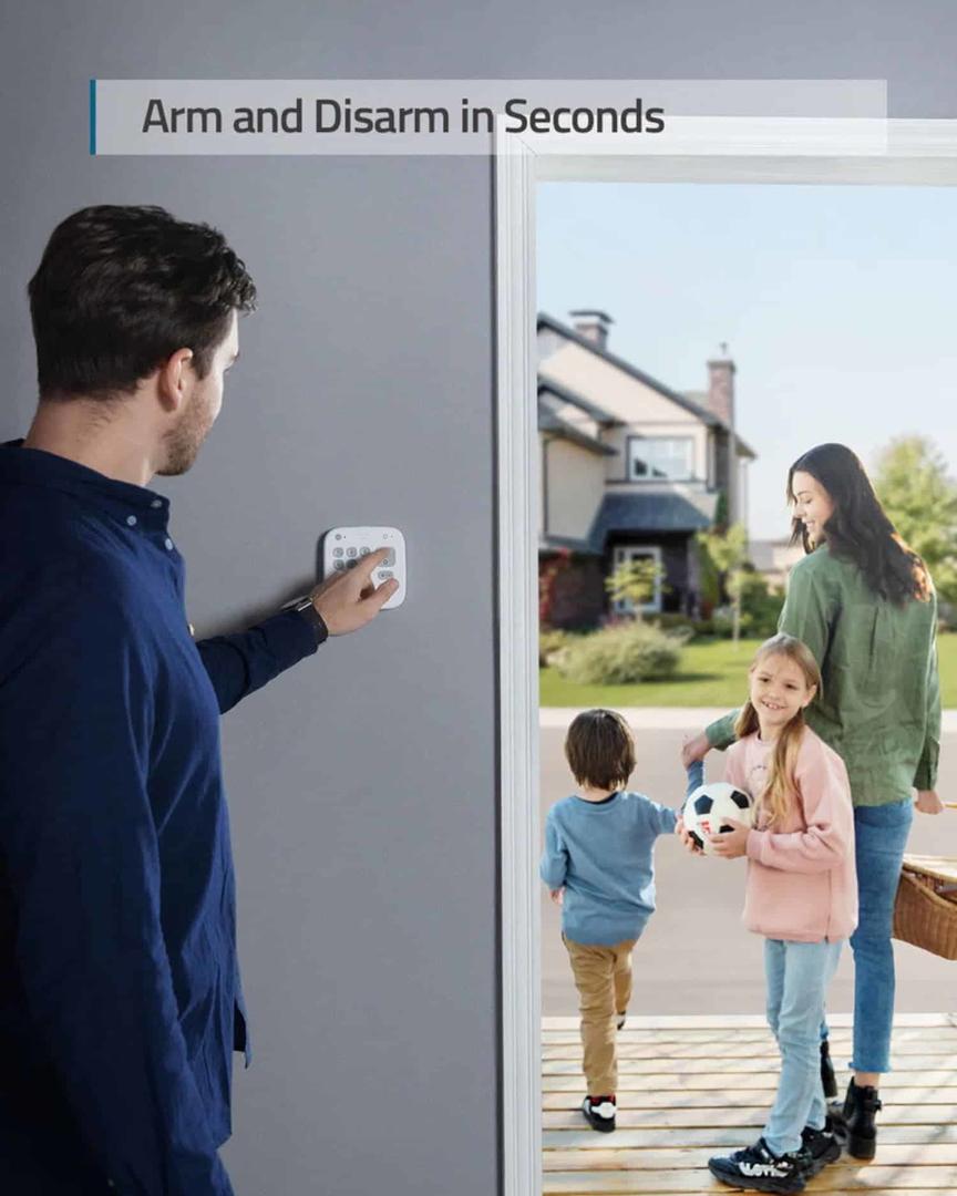 Eufy Security 5pc Home Alarm Kit - Keypad, Entry Sensors, Motion Sensor, HomeBase