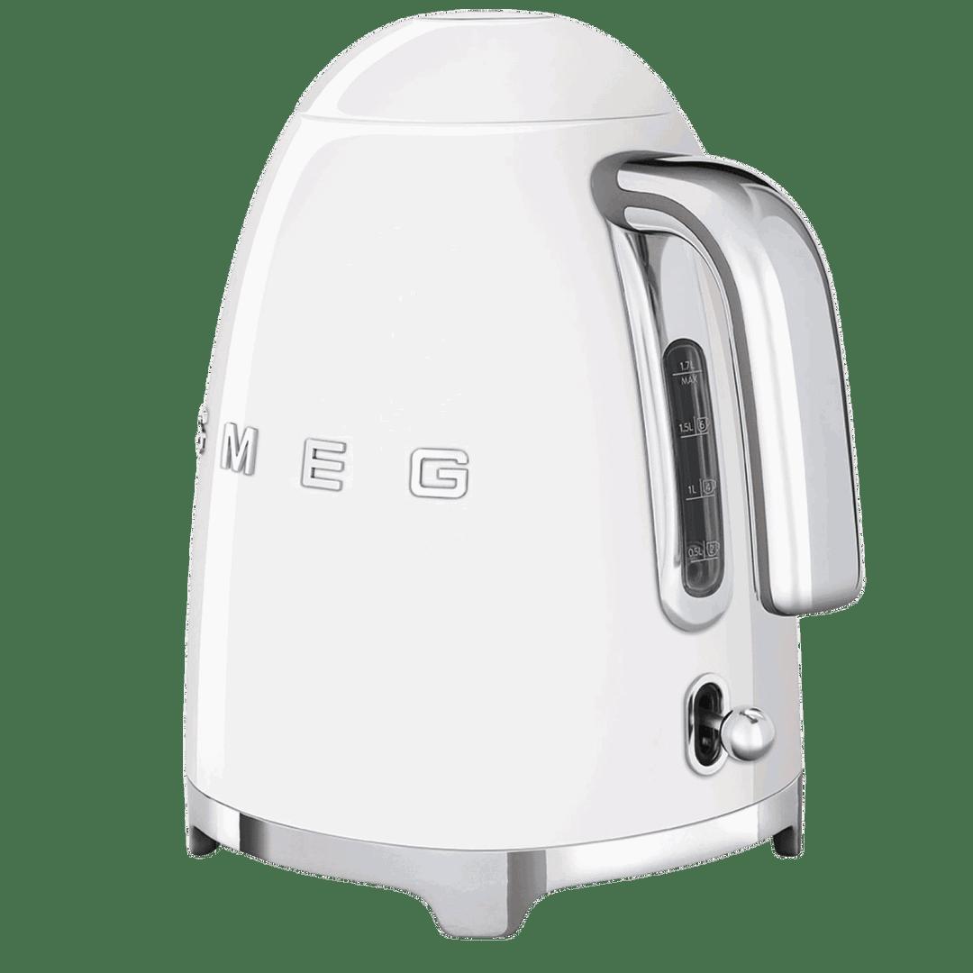 Smeg Retro Style White Kettle with 3D Logo