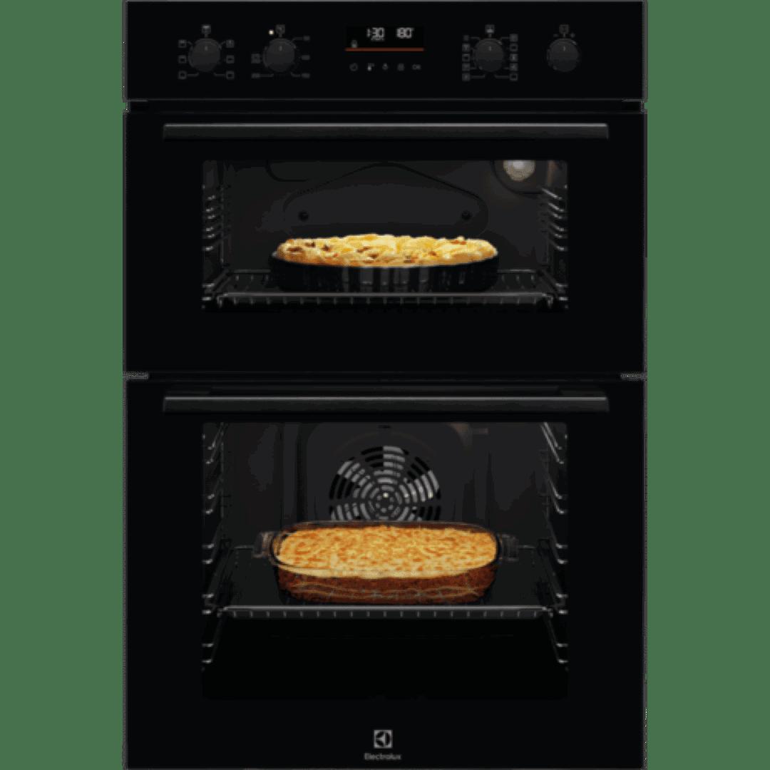 Electrolux Double Oven Black with Fan and Display