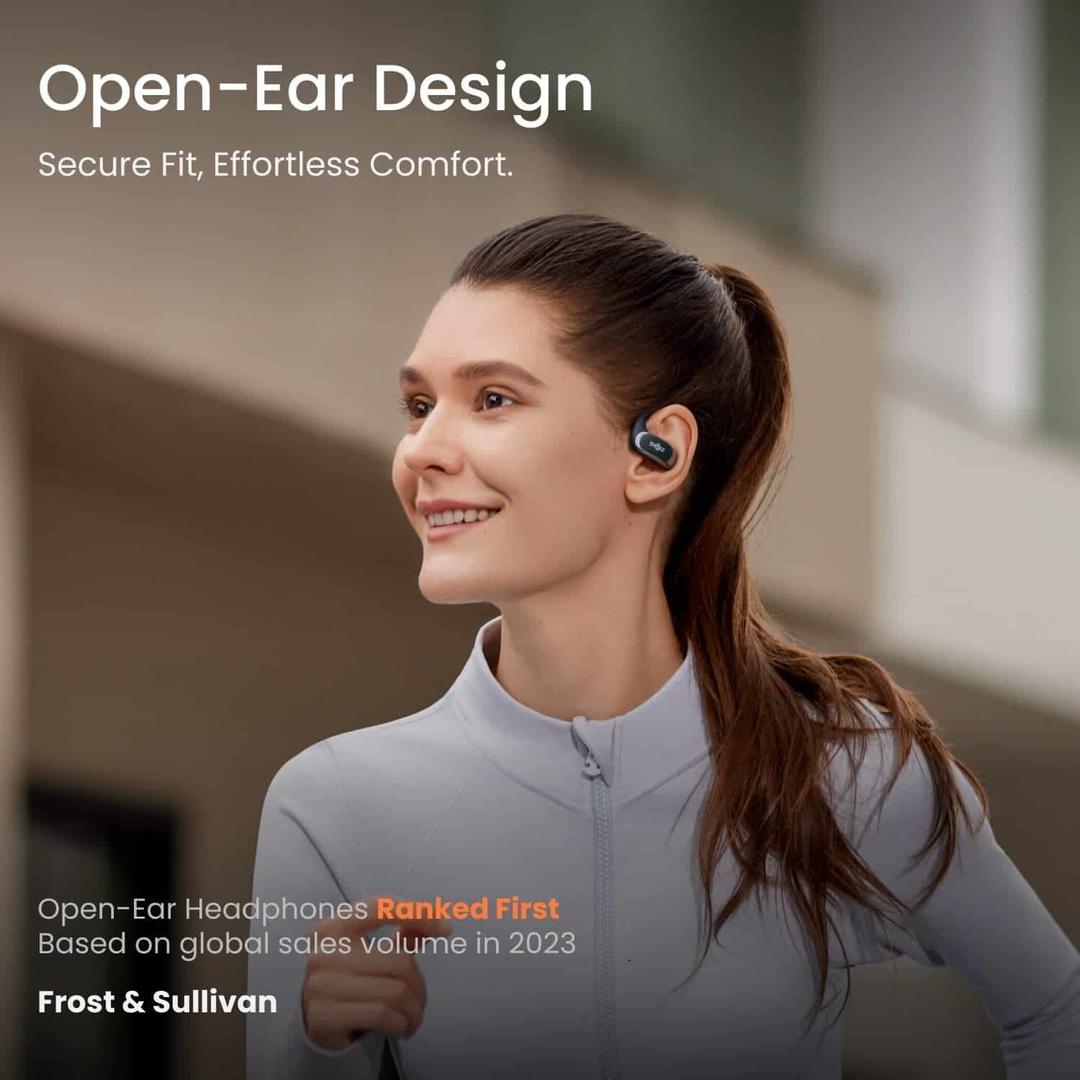 Shokz Openfit Air Pink Wireless Earbuds with Charging Case - Open-Ear
