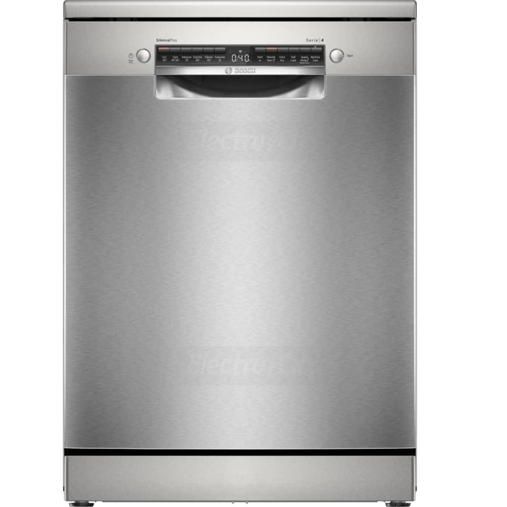Bosch Series 4 Freestanding Dishwasher Stainless Steel 14 Place Settings ExtraDry Silence Plus Rackmatic Home Connect