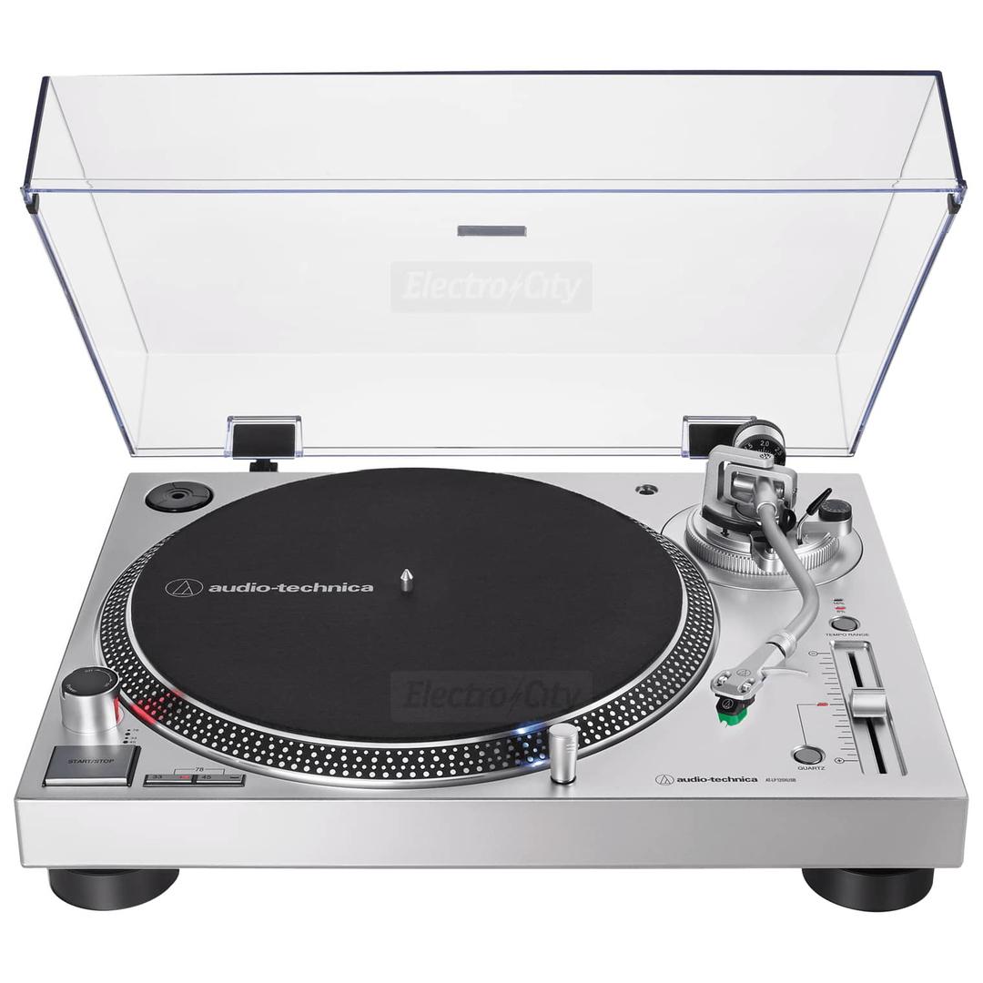 Audio-Technica LP120XUSB Direct Drive Turntable Silver with Start/Stop