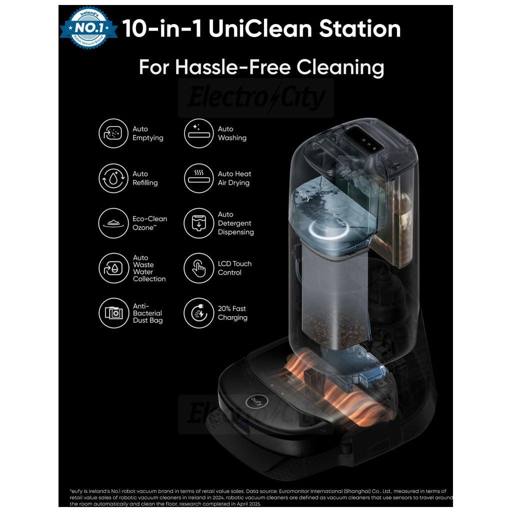 Eufy Omni S1 Pro Robot Vacuum & Mopping with 8,000 Pa Suction, UniClean Station, Edge Cleaning, Fast Charge