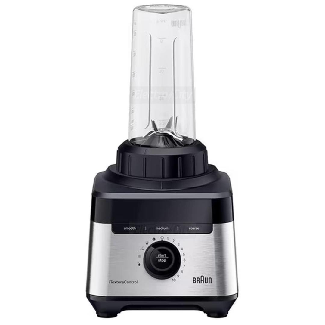 Braun PowerBlend 7 Blender | 1400W | 2 Litre | Black | iTextureControl | Smoothie2Go Bottle
