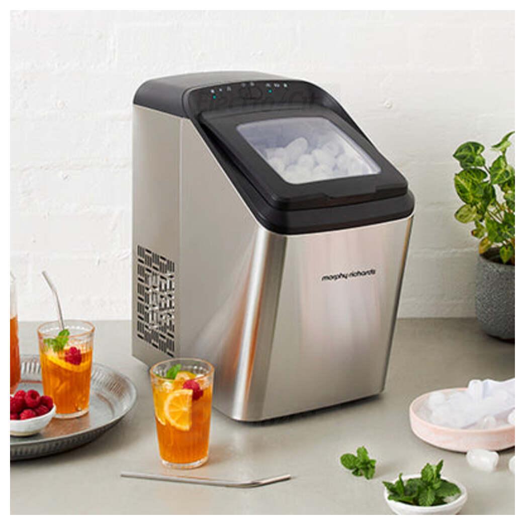 Morphy Richards Ice Maker 2.8 Litre Bullet Ice Cubes 7-15 minutes Viewing Window Control Panel