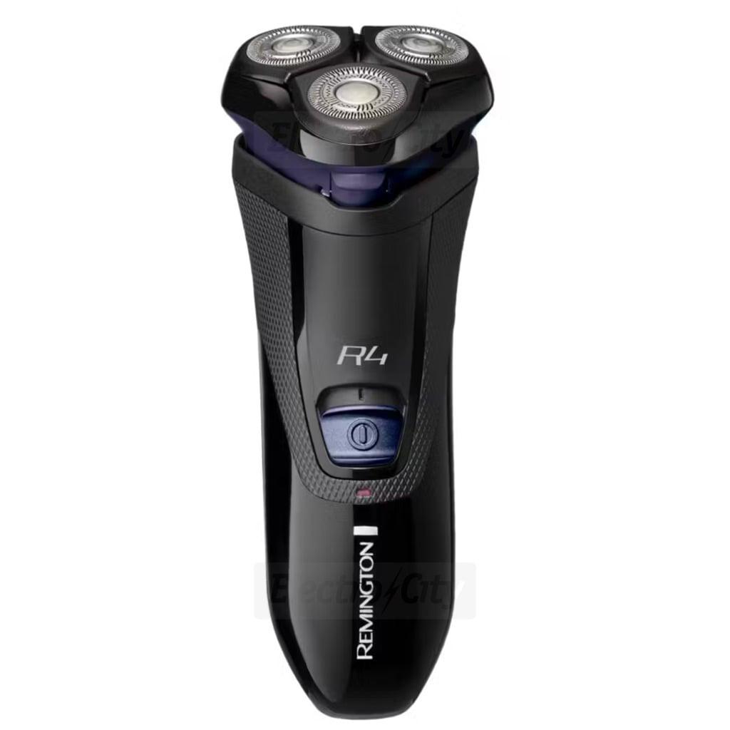 Remington R4 Electric Rotary Shaver Black | Dual Track Blades, Pop-up Trimmer, 3-Day Stubble Styler, 40mins Usage