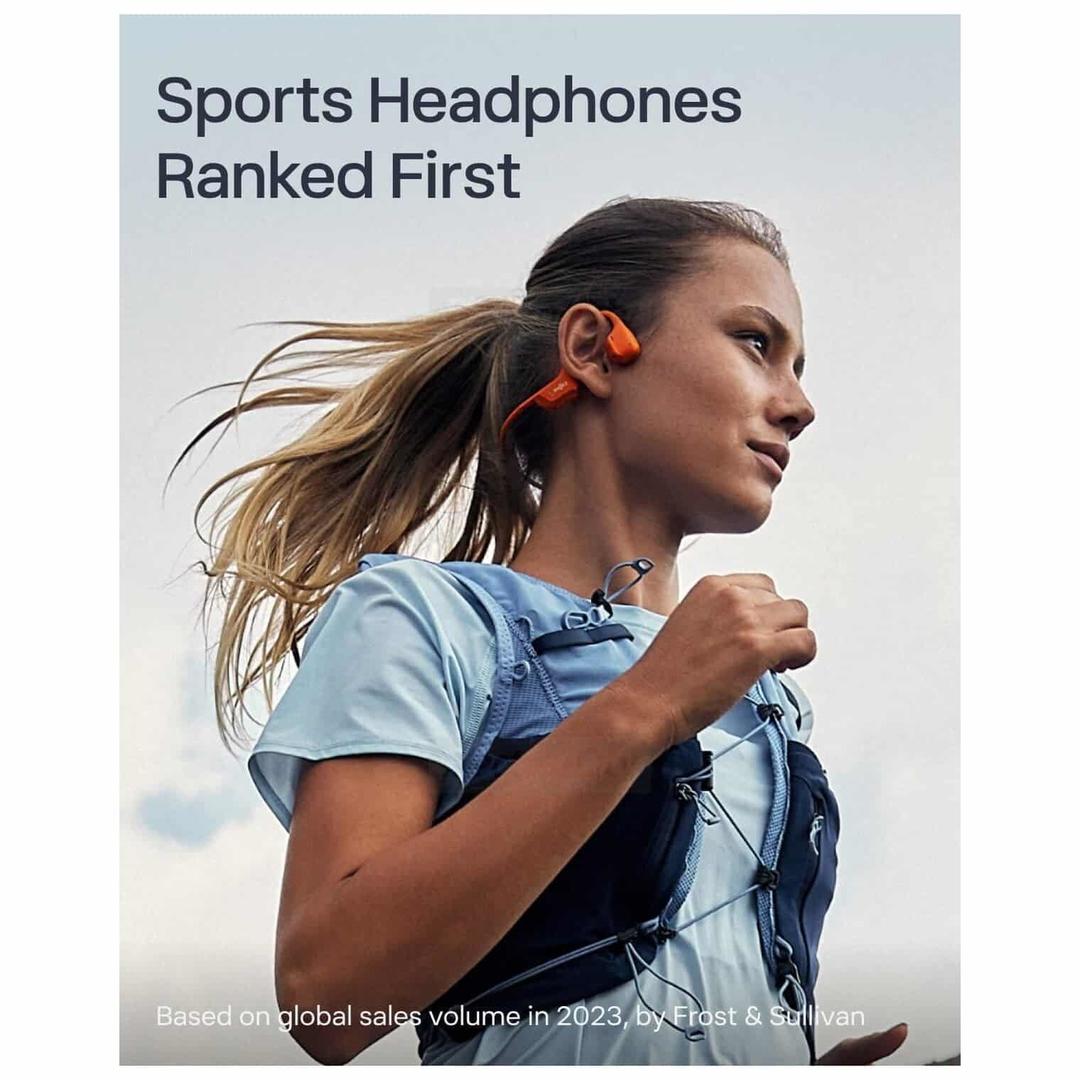Shokz OpenRun Pro 2 Mini Wireless Headphones Orange Open-Ear