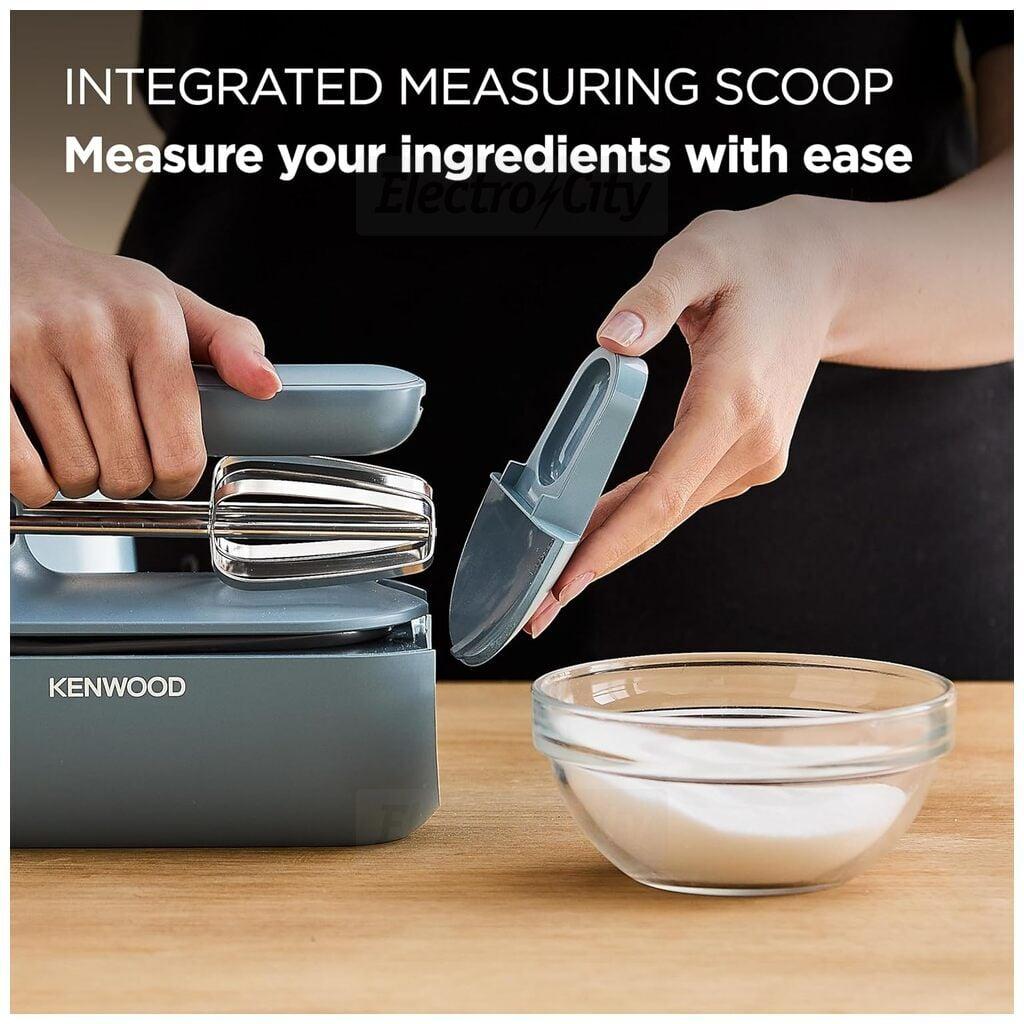 Kenwood QuickMix Go Hand Mixer - 350W, 5 Speeds, Blue, Beaters, Cord, Handle