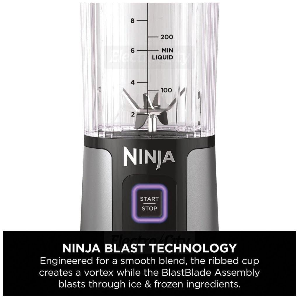 Ninja Blast Portable Blender Black 530ml with Carry Handle, Start/Stop Button, Power Button