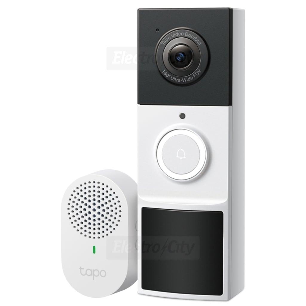 Tapo Smart 2K Video Doorbell Camera, 160° FOV, Night Vision, Battery Powered, Local & Cloud Storage