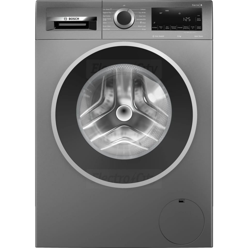Bosch Series 6 9kg Washing Machine | Grey | Anti Stain | Iron Assist | 1400 Spin