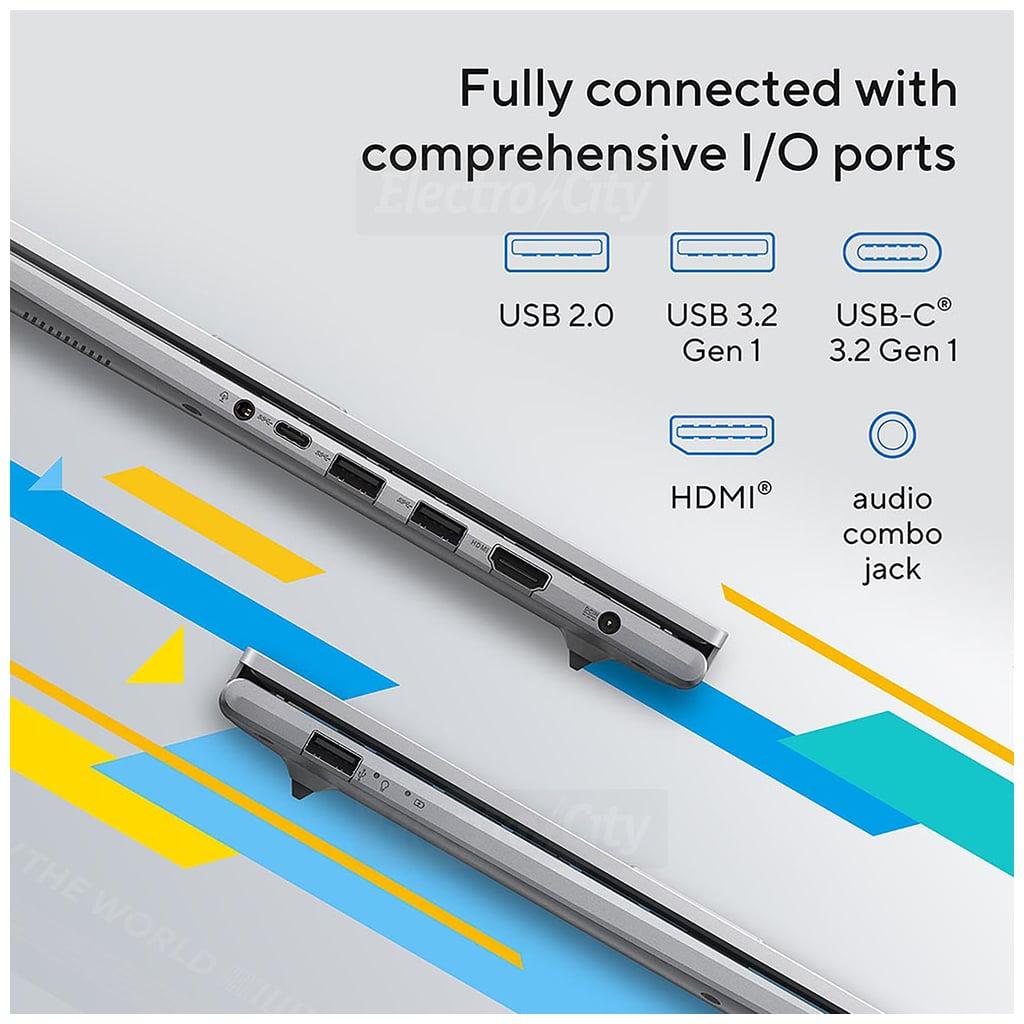 ASUS Vivobook 15.6" Laptop Silver i5 8GB 512GB - US MILITARY GRADE, MIL-STD 810H