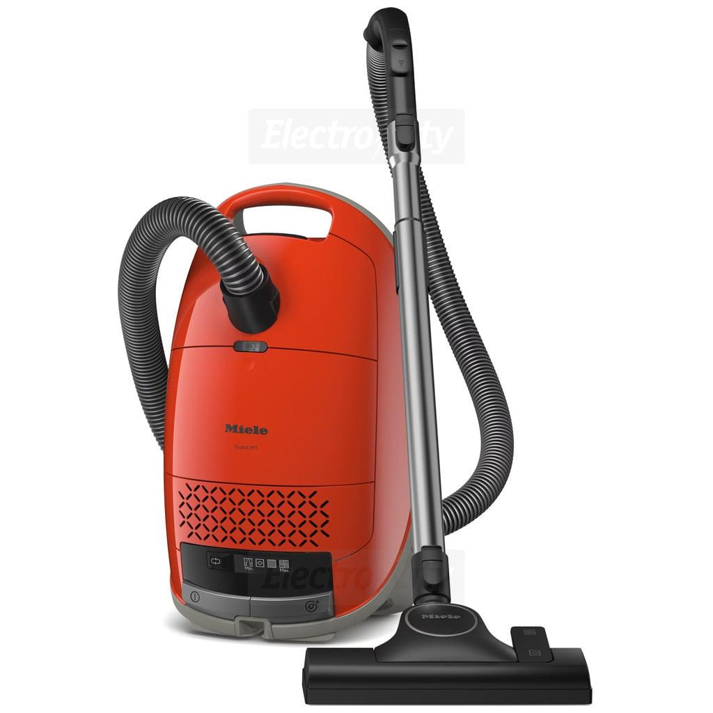 Miele Guard M1 Bagged Vacuum Cleaner Red with Hose, Floorhead, Black and Silver