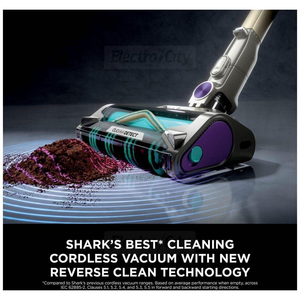 Shark PowerDetect Cordless Pet Vacuum Cleaner - Grey/Purple | DuoClean Detect, Anti Hair Wrap Plus, Handheld, LED Display