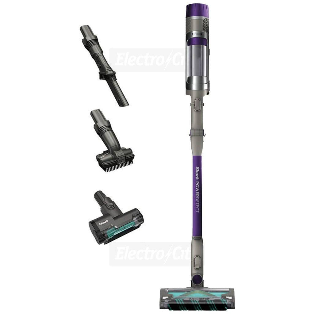 Shark PowerDetect Cordless Pet Vacuum Cleaner - Grey/Purple | DuoClean Detect, Anti Hair Wrap Plus, Handheld, LED Display