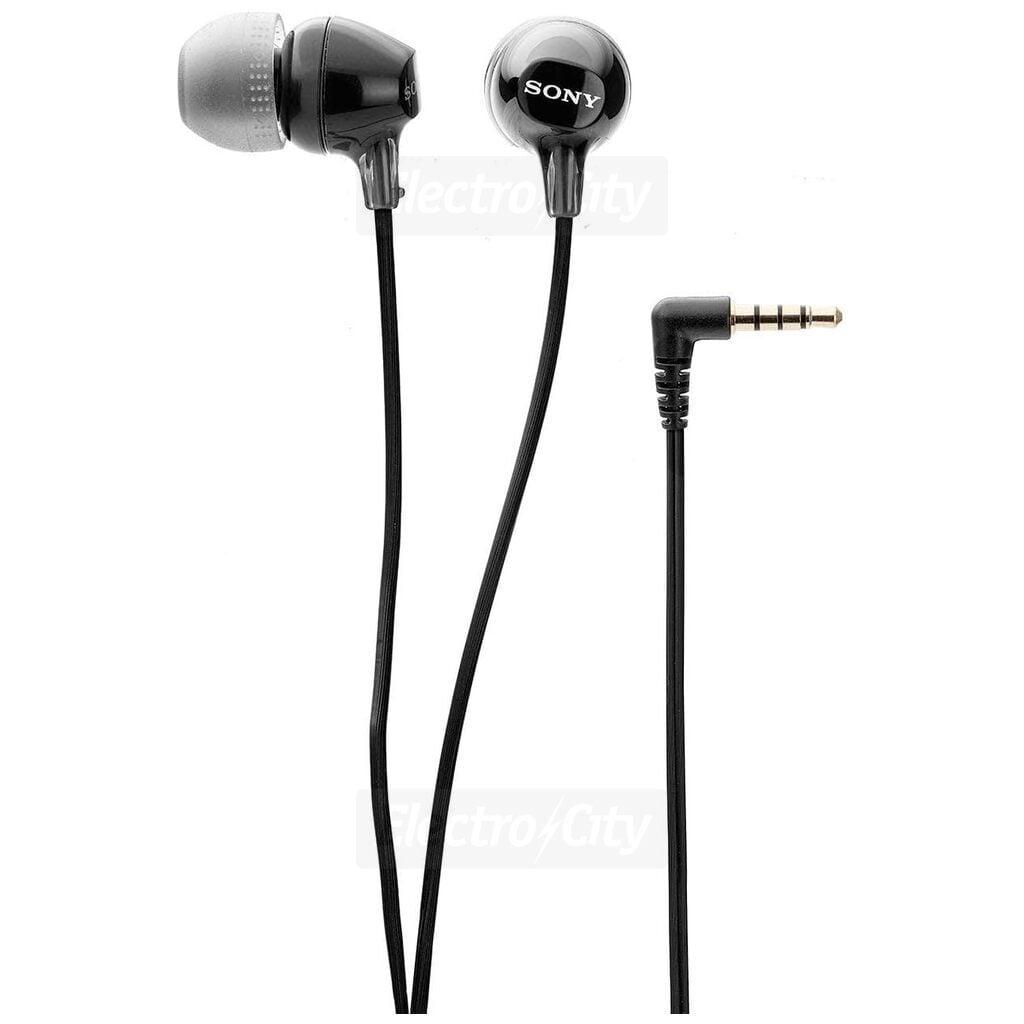 Sony In-Ear Headphones with Mic - Black | Comfortable, Lightweight, Balanced Sound