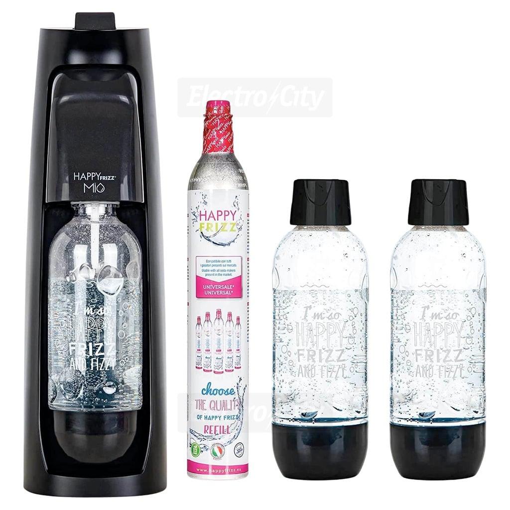 Happy Frizz MIO Soda Maker Black Bottles