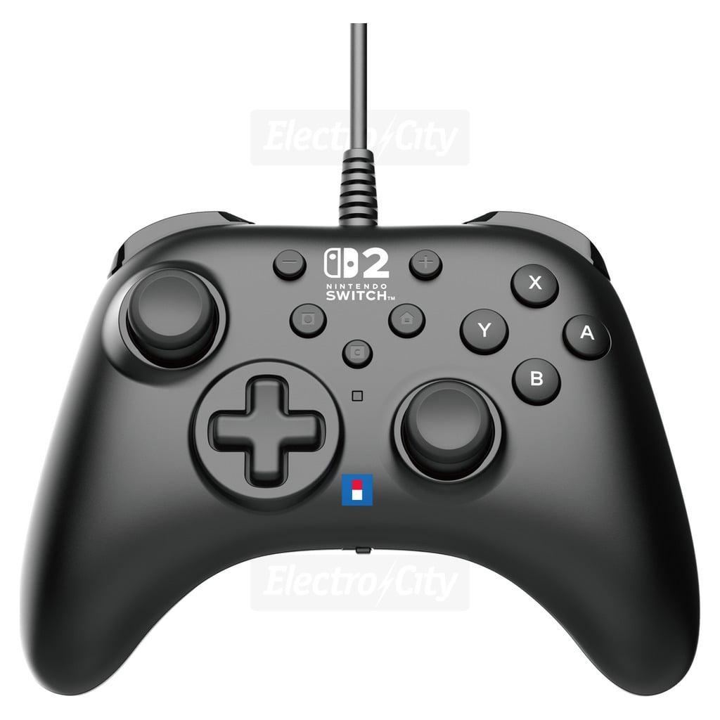 Hori HORIPAD Game Controller for Nintendo Switch 2 - Black - Turbo Function, Programmable Buttons, Wired