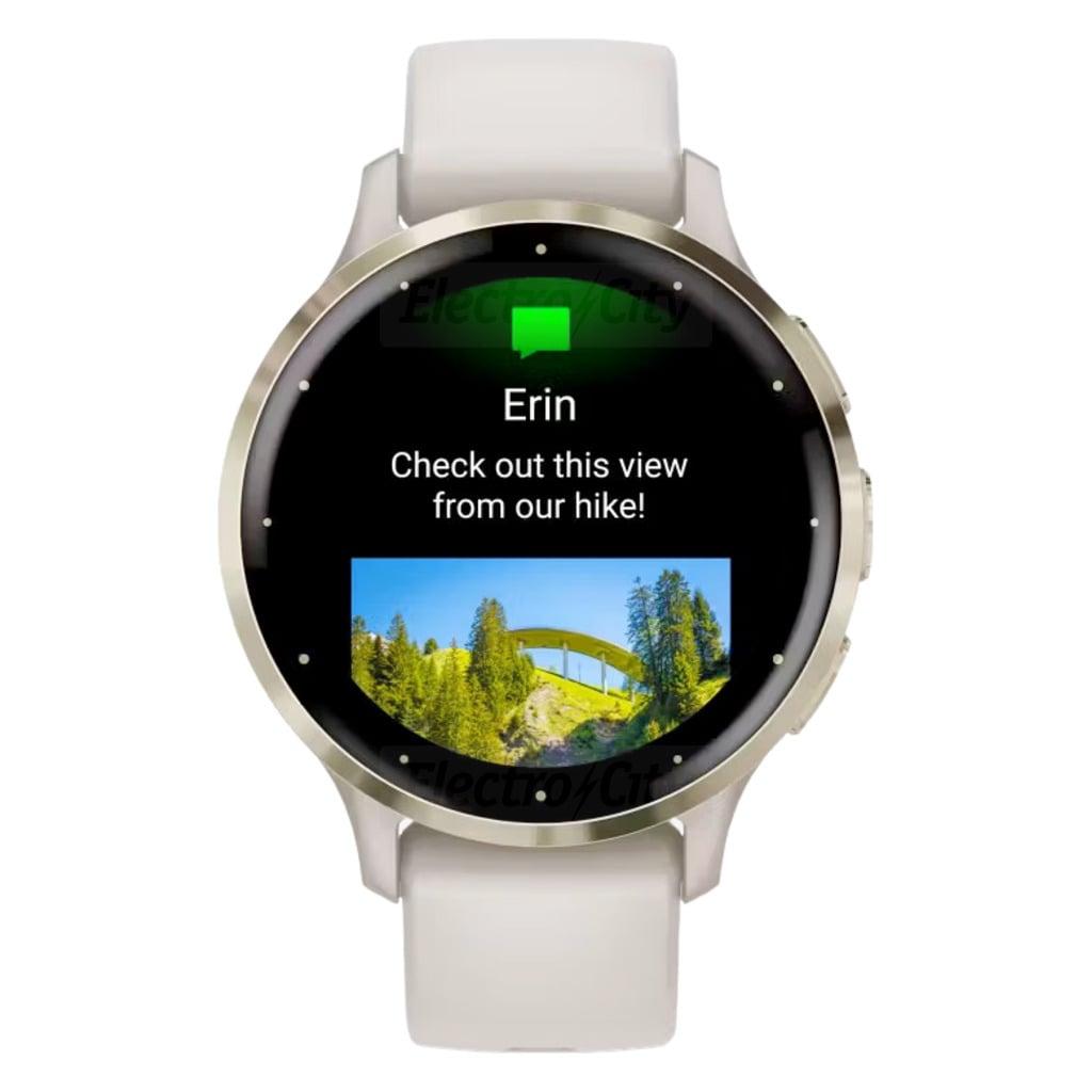 Garmin Venu 3S Smartwatch Gold & Ivory 41mm AMOLED Display Fitness Tracker