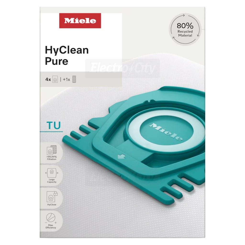 Miele HyClean Pure TU Vacuum Cleaner Bags for Guard S1 & L1 | 4 Pack | 80% Recycled Material | Filtration